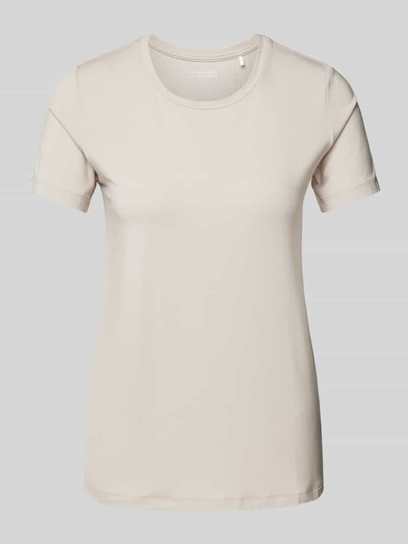Schiesser T-shirt met geribde ronde hals