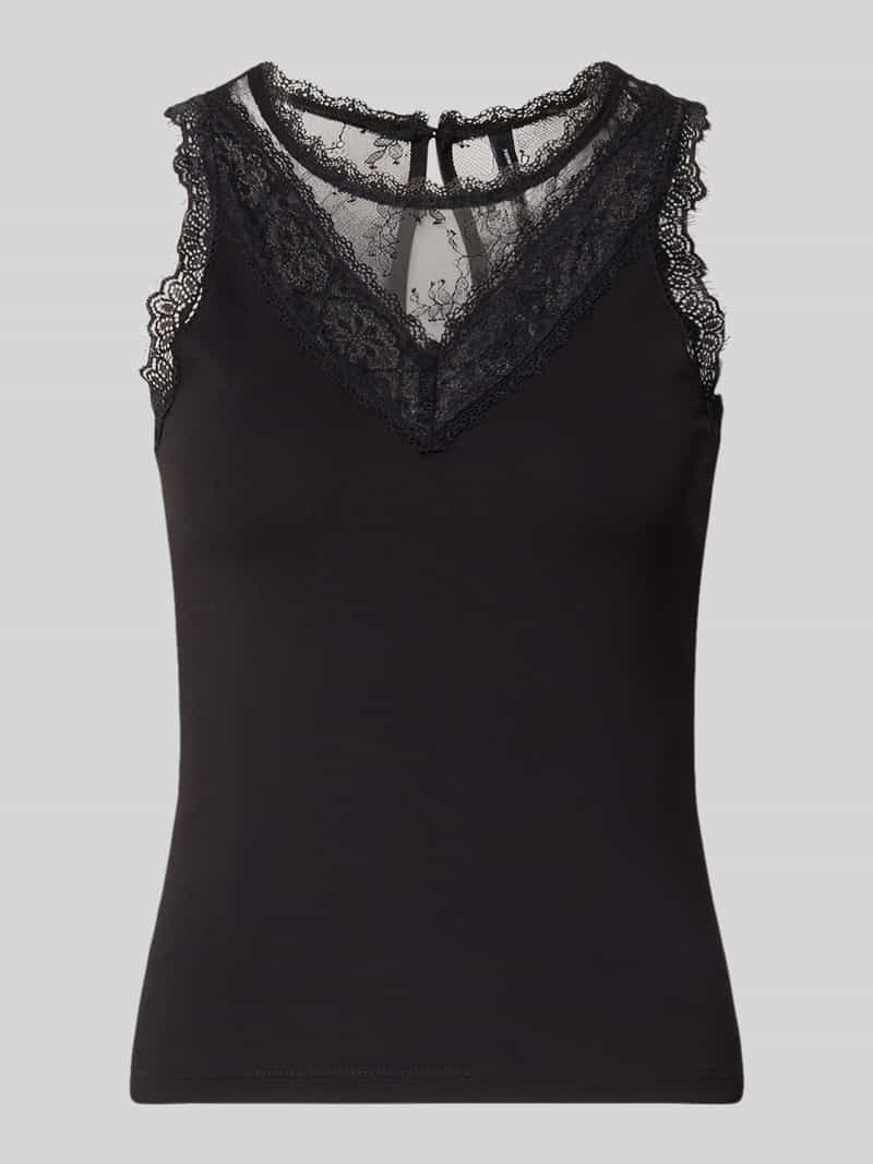 Vero Moda Top met kanten inzet