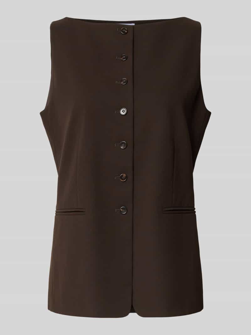 Style Icon Collection Mouwloos vest met knoopsluiting curated by Anouk Yve