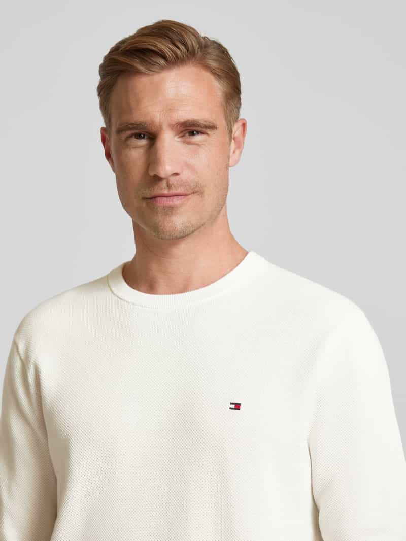 Tommy Hilfiger Gebreide pullover met ronde hals