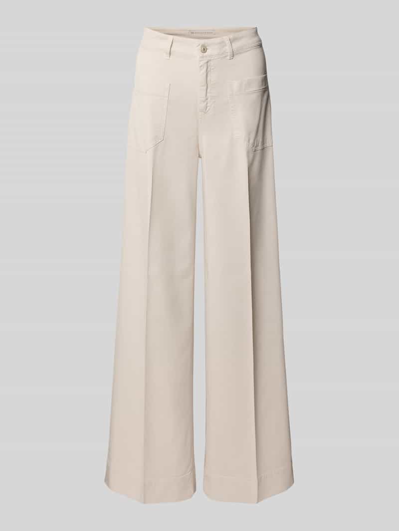 RAFFAELLO ROSSI Wide leg broek van viscosemix model 'MIRU'