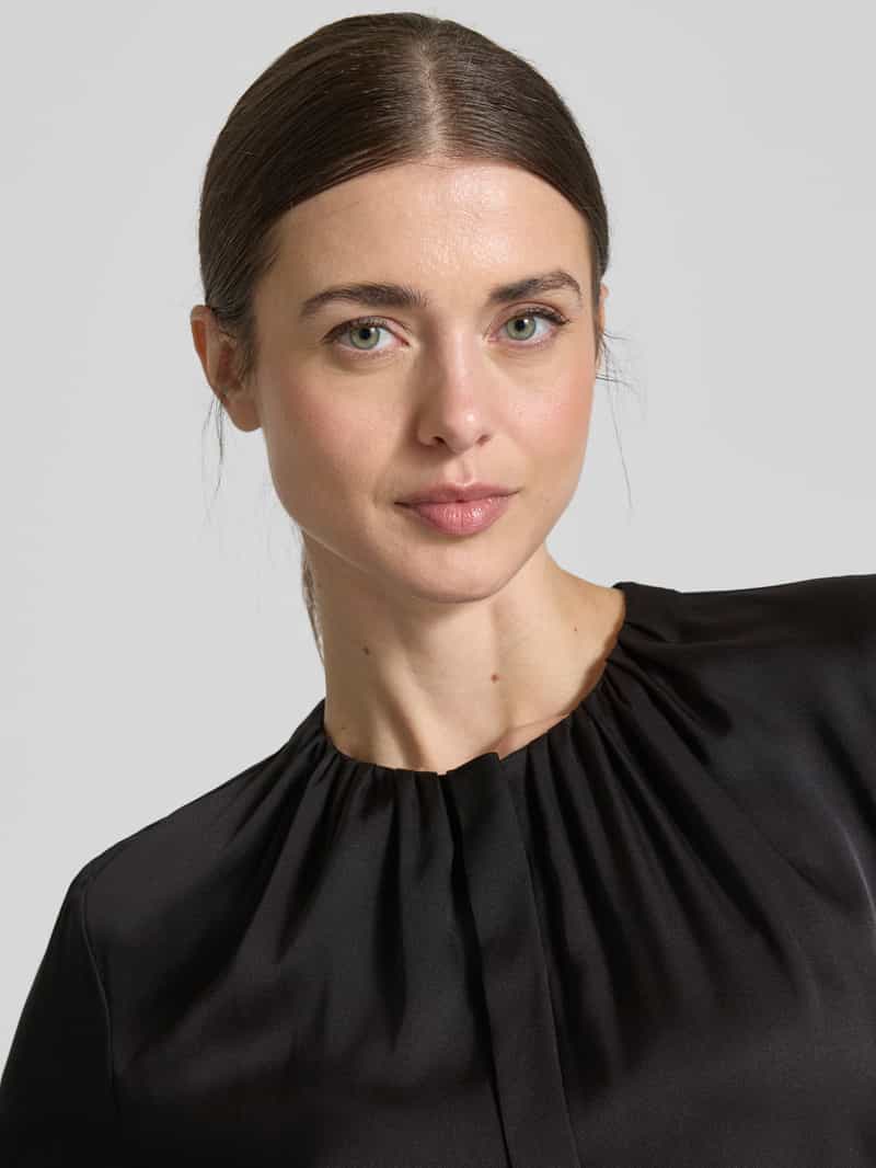 Boss Slim fit blouse met plooien model 'Banorah'