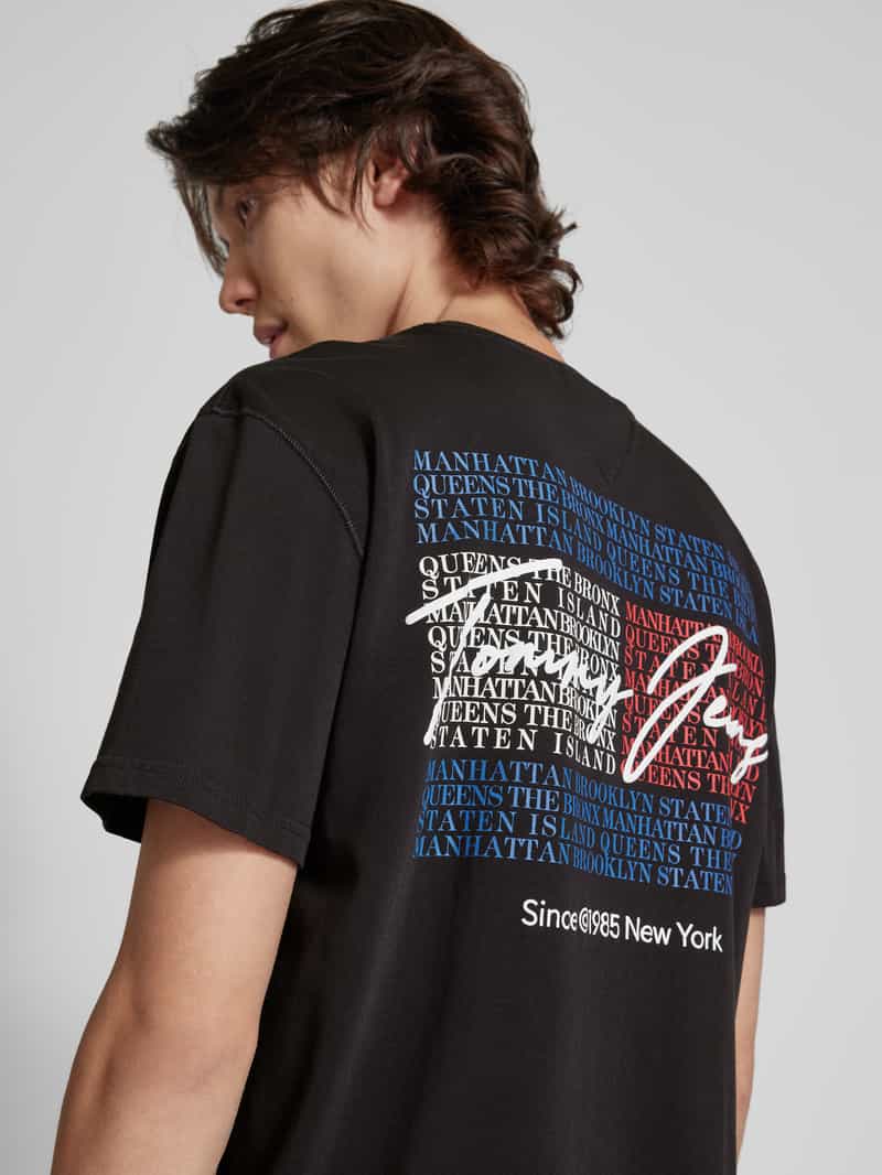Tommy Jeans T-shirt met labelprint