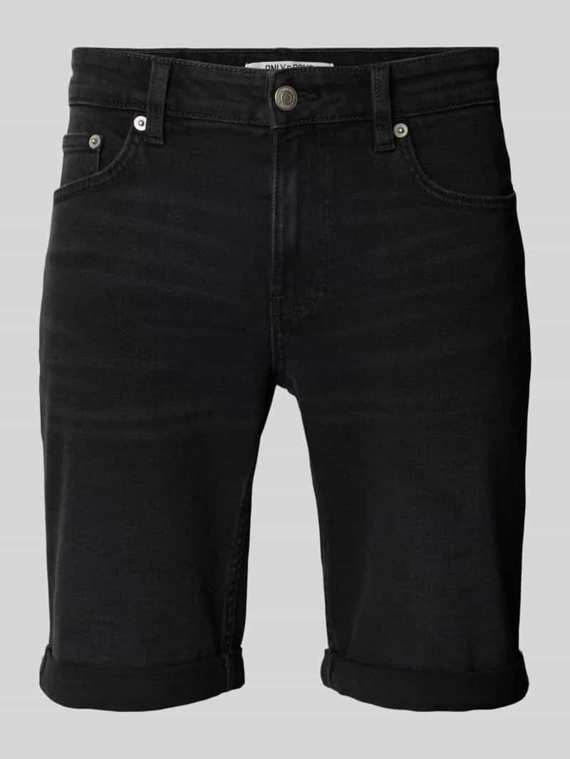 Only & Sons Regular fit korte jeans van katoenmix