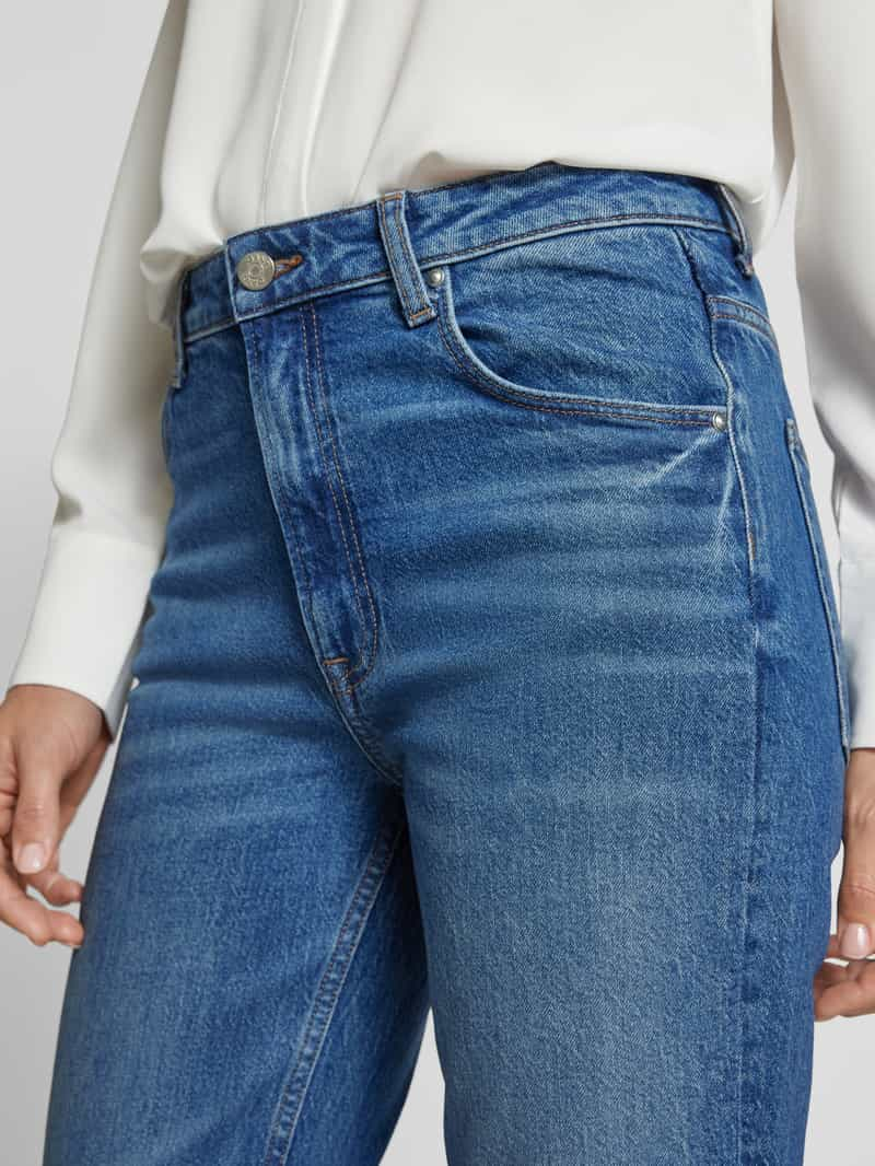 Gant Straight fit jeans met knoopsluiting