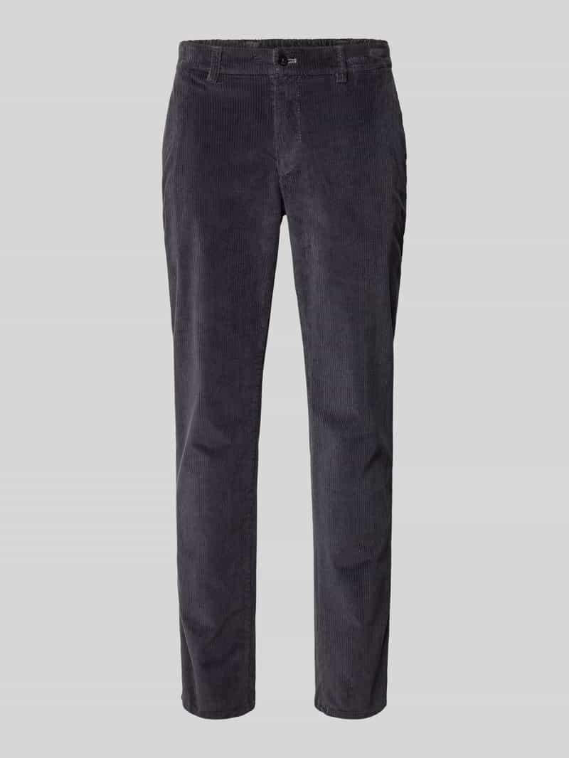 BRAX Regular fit corduroy broek met steekzakken, model 'FABIO'