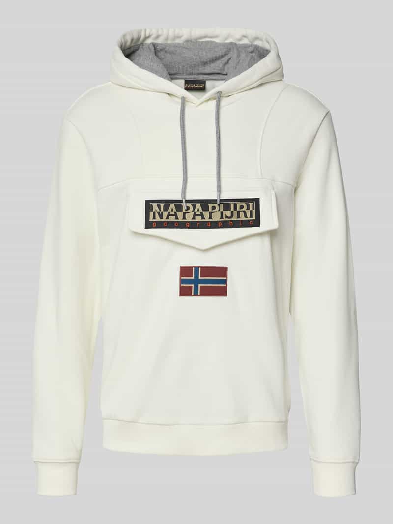 Napapijri Sweatshirt met labelpatch model 'BURGEE WINT'