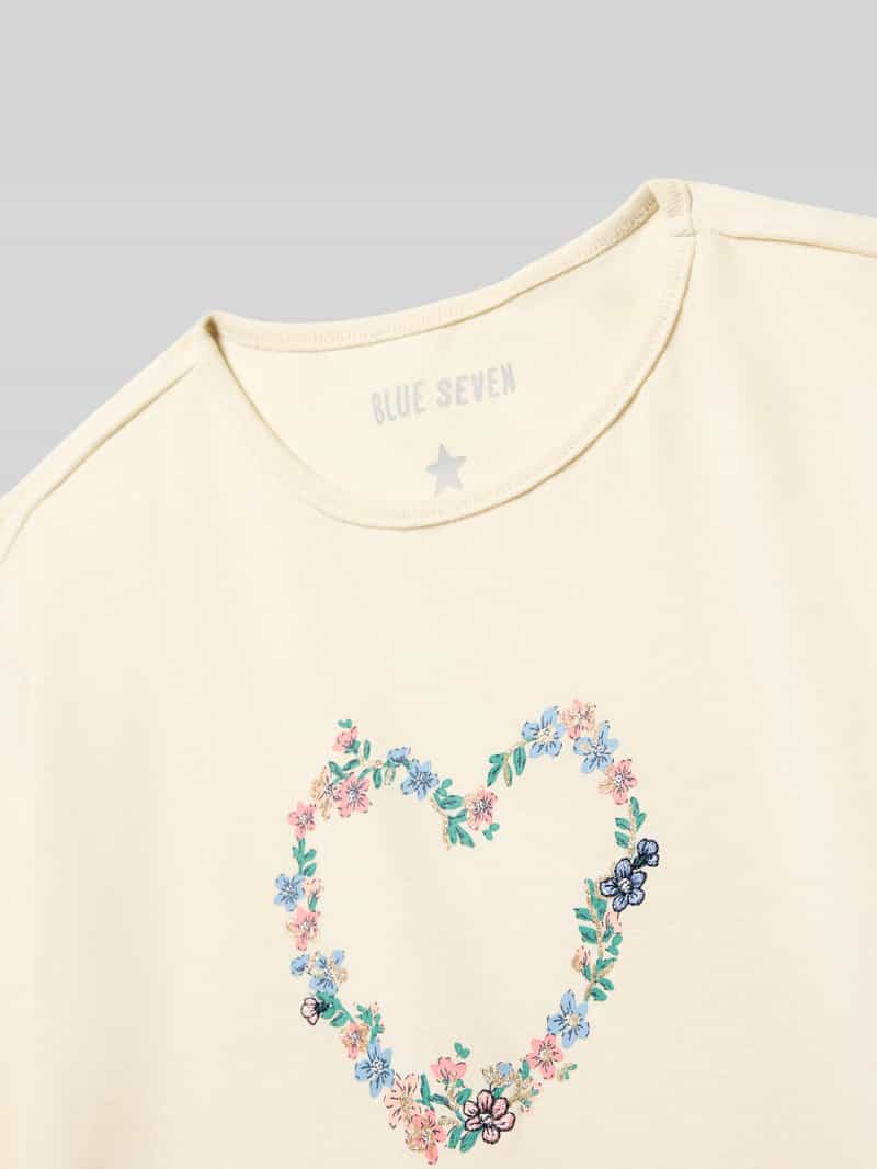BLUE SEVEN Shirt met lange mouwen en motiefprint