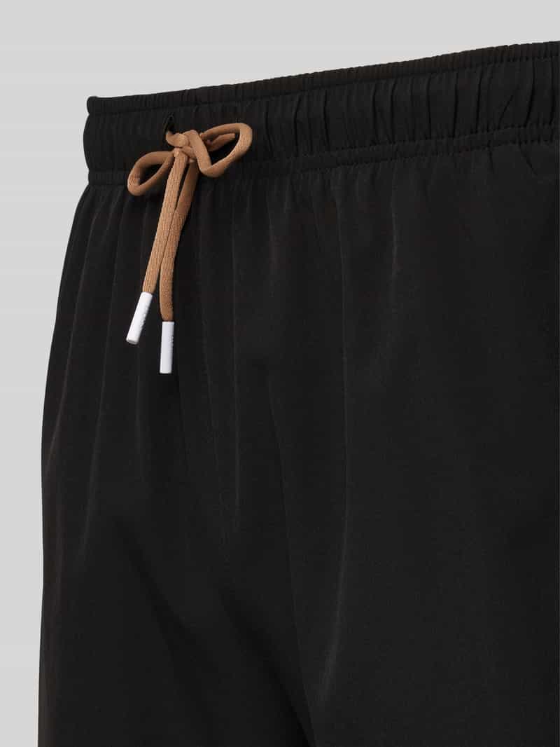 Boss Relaxed fit zwembroek met labelprint model 'Tio'