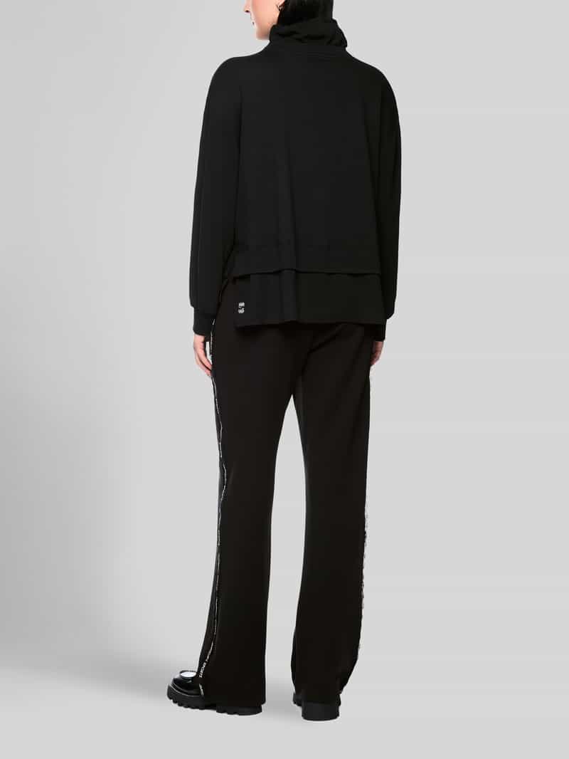 Marc Cain Shirt met lange mouwen met geraffineerde opstaande kraag