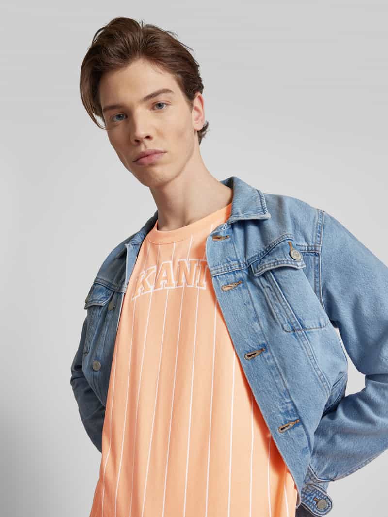 Karl Kani T-shirt met krijtstreep