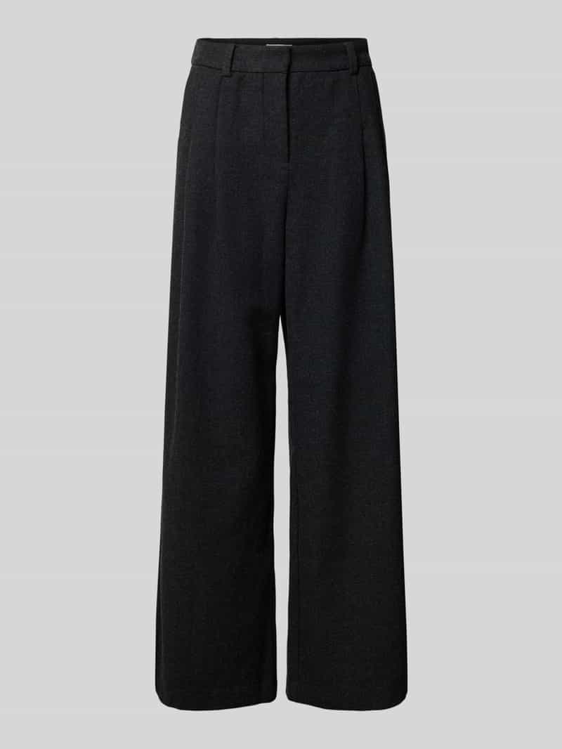 MSCH Copenhagen High waist broek met wijde pijpen model 'Seba'