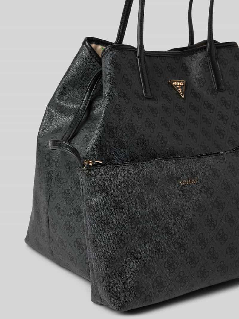 Guess Handtas met labelapplicatie model 'ECO VICTTORIA'