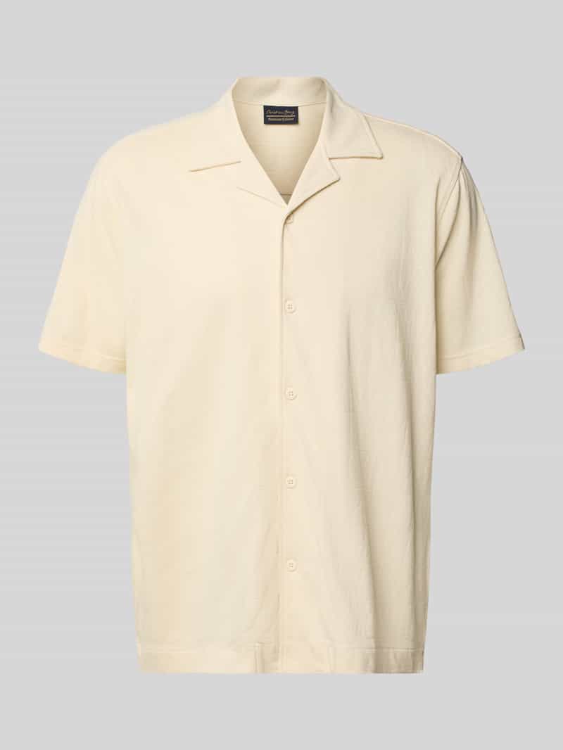 Relaxed Fit poloshirt van pure biologisch katoen met reverskraag