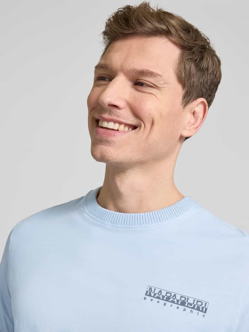 Napapijri T-shirt met labelprint model 'SOVANA'