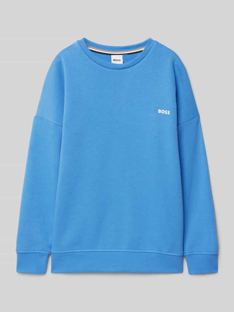 Boss Oversized sweatshirt met ribboorden
