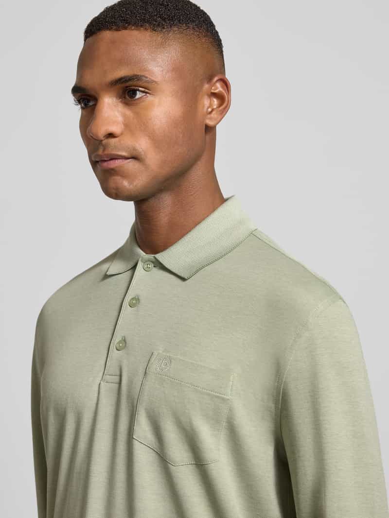 Bugatti Poloshirt met labelstitching