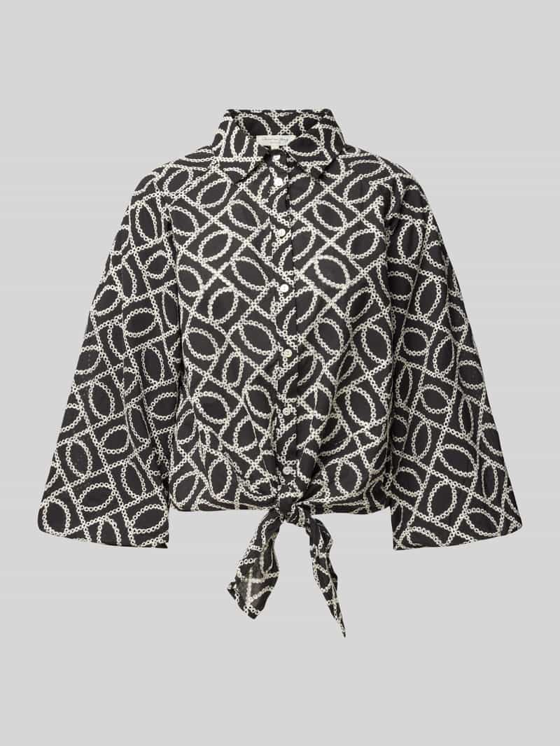 Christian Berg Woman Relaxed fit blouse met 3 4-mouwen