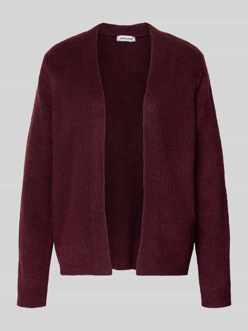 MORE & MORE Gebreide cardigan met opengewerkte voorkant