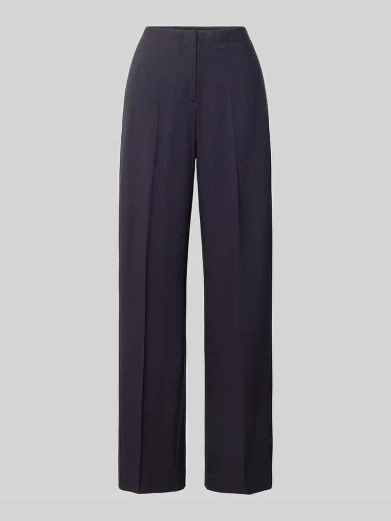 comma Wide leg pantalon met persplooien