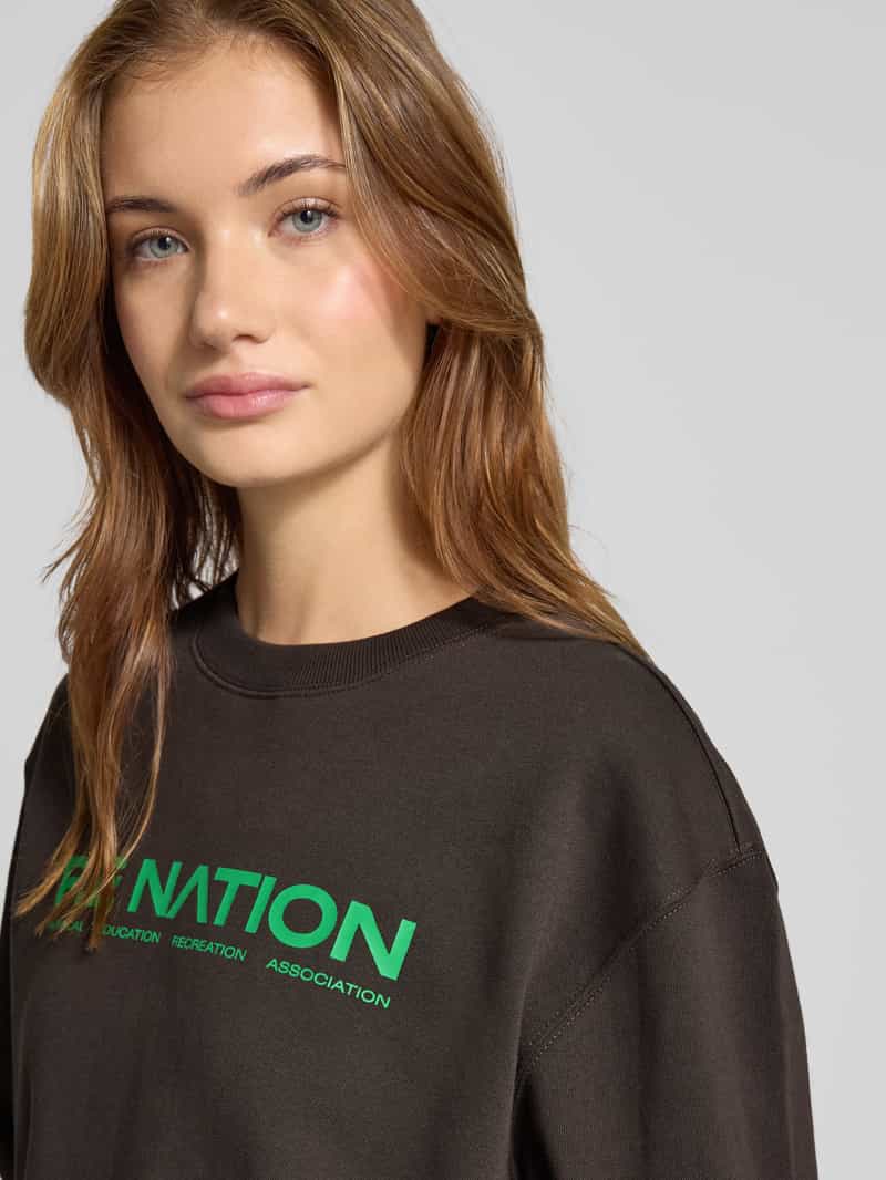 P.E Nation Oversized sweatshirt van puur biologisch katoen model 'Qualify'