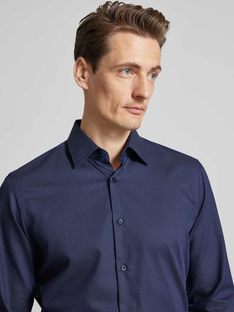 Boss Slim fit zakelijk overhemd met kentkraag model 'Joe'