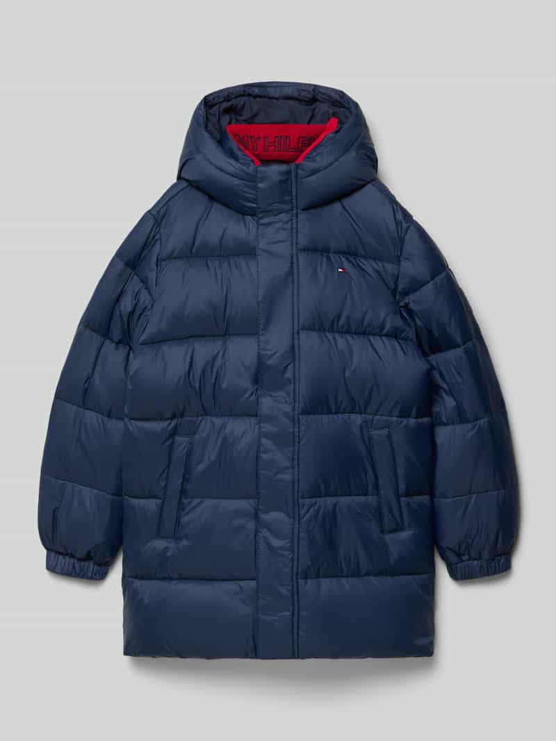 Tommy Hilfiger Teens Regular fit gewatteerd jack met tweewegritssluiting