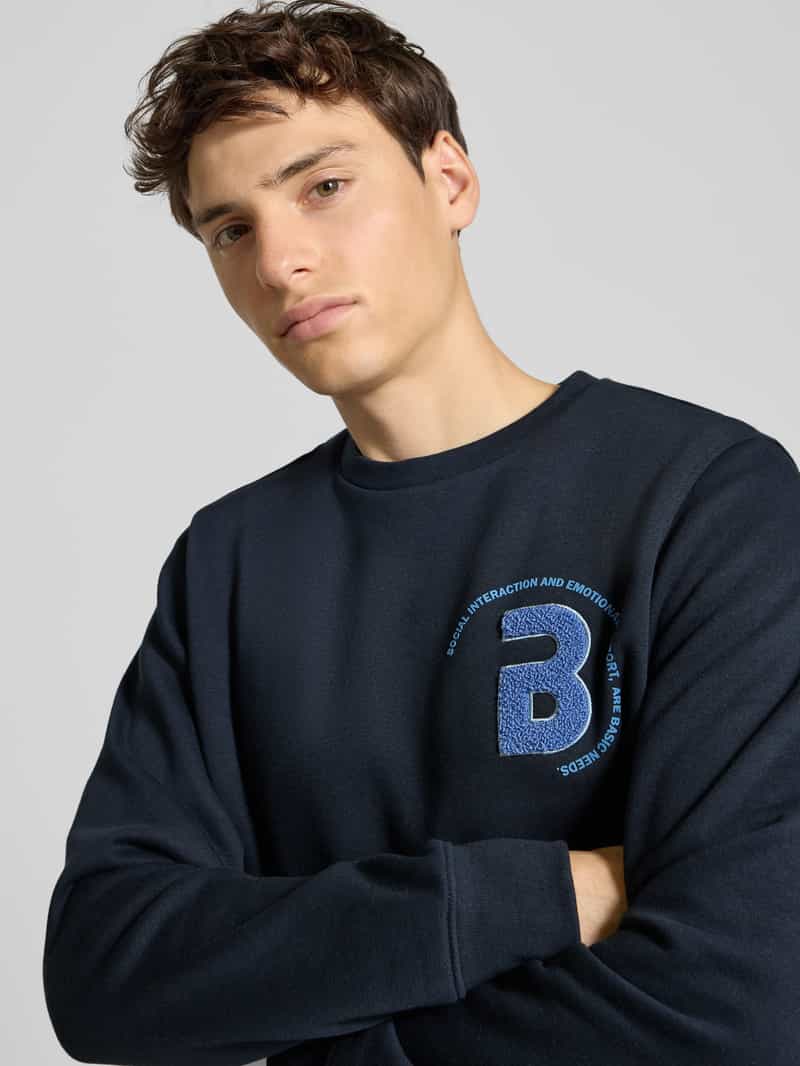 Blend Sweatshirt met labeldetail model 'FLORIAN'