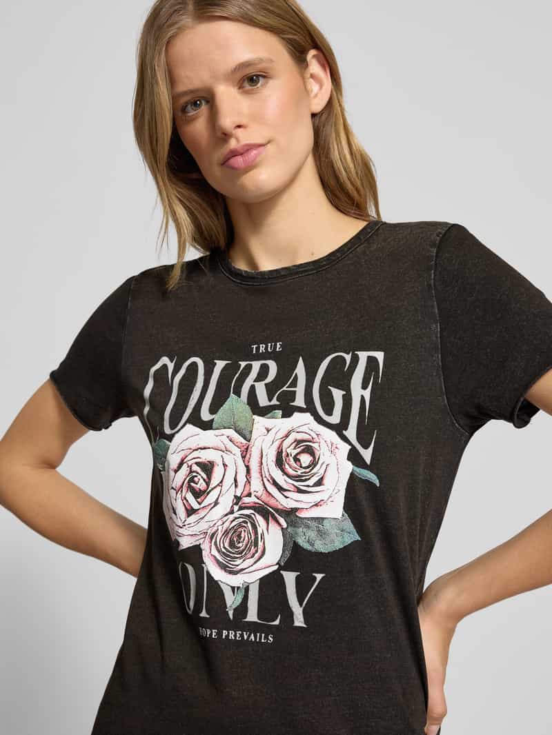 Only Regular fit T-shirt van puur katoen model 'LUCY'