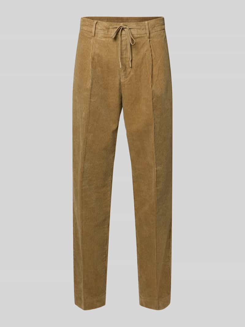 Selected Homme Regular fit corduroy broek van katoenmix model 'LEROY'