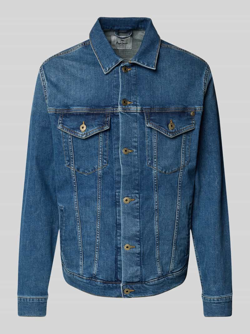Pepe Jeans Regular fit jeansjack met knoopsluiting
