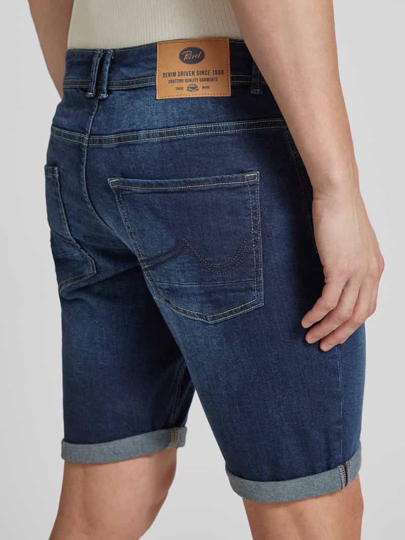 Petrol Korte regular fit jeans in 5-pocketmodel model 'BULLSEYE'