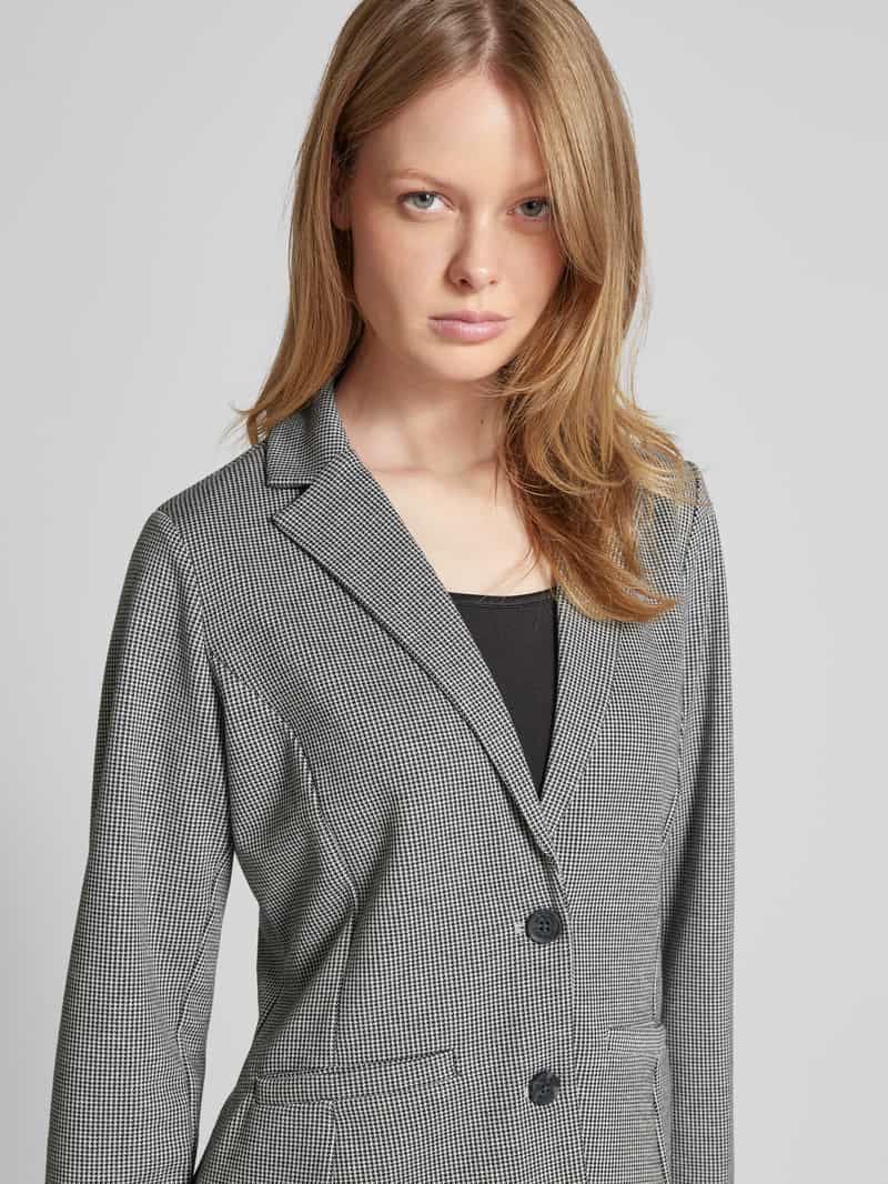 Tom Tailor Getailleerde blazer van jacquard met 2-knoopssluiting