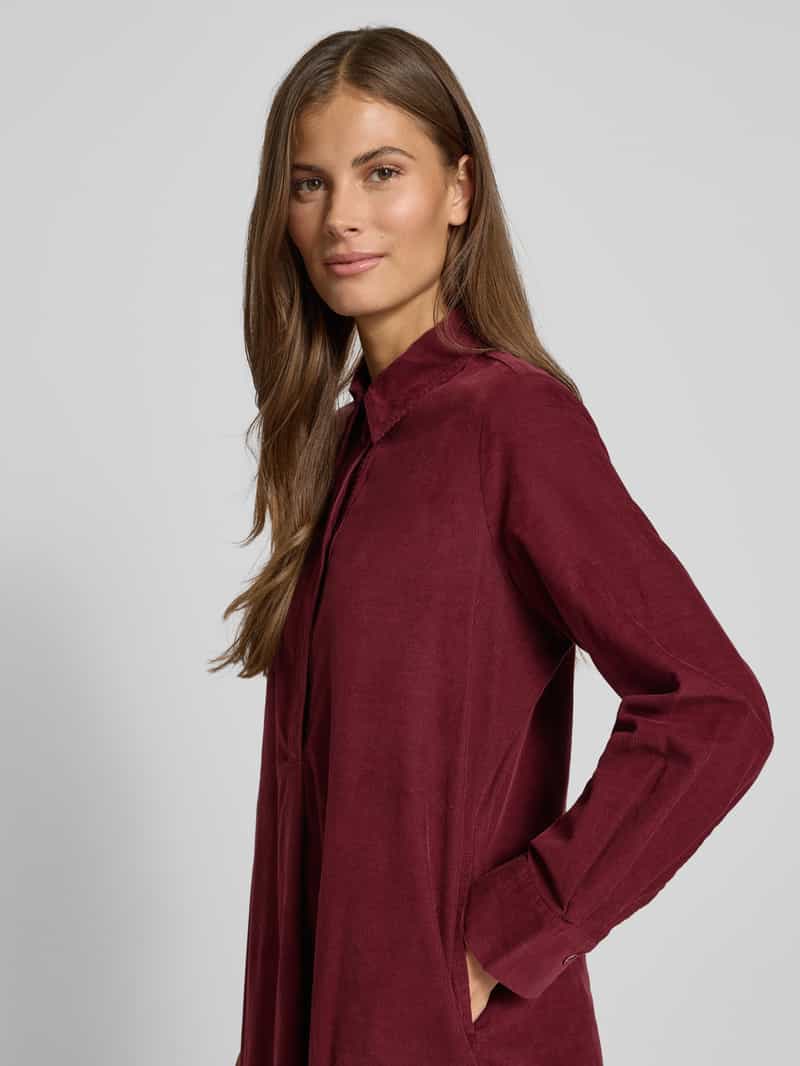 s.Oliver RED LABEL Relaxed fit corduroy jurk van een mix van katoen en viscose