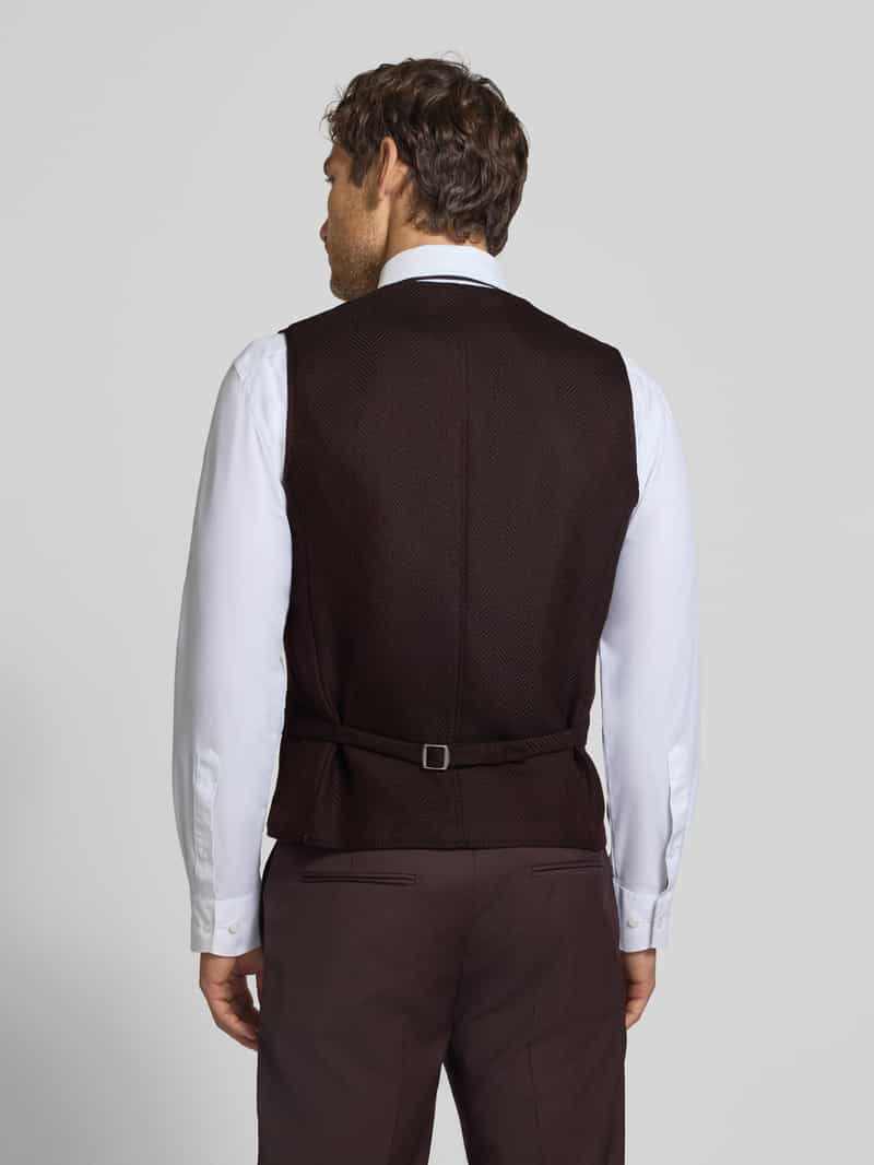 CG – CLUB of GENTS Bodywarmer van wolmix met reverskraag model 'Mathew'