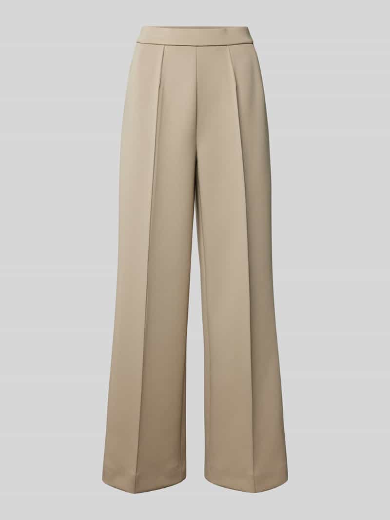 Calvin Klein Womenswear Straight leg stoffen broek met vaste persplooien