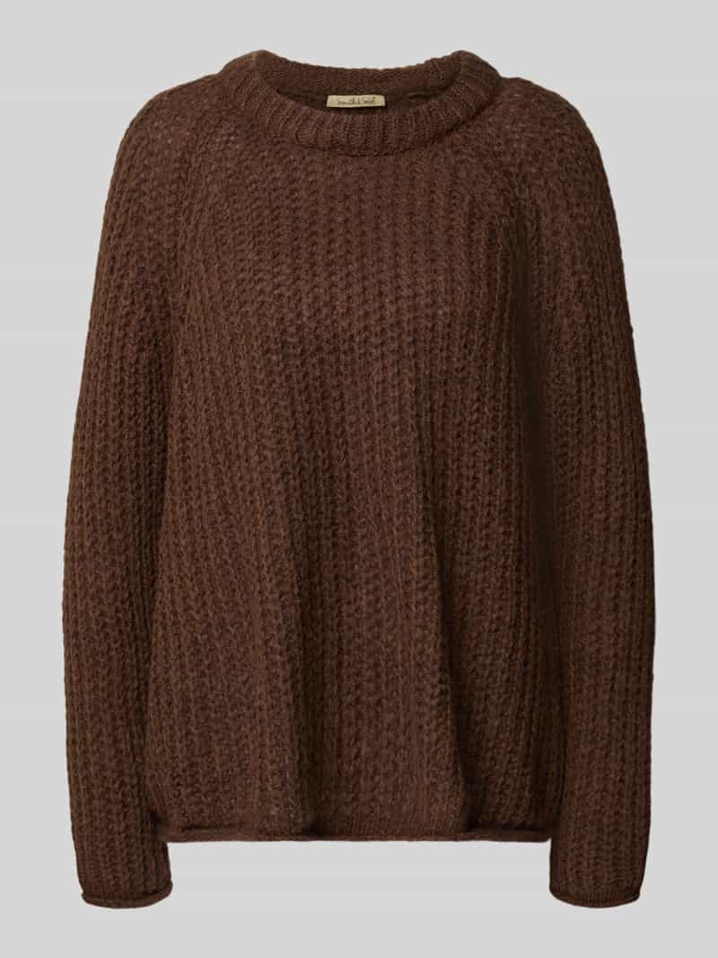 Smith and Soul Gebreide pullover met wol en mohair model 'Raglan'