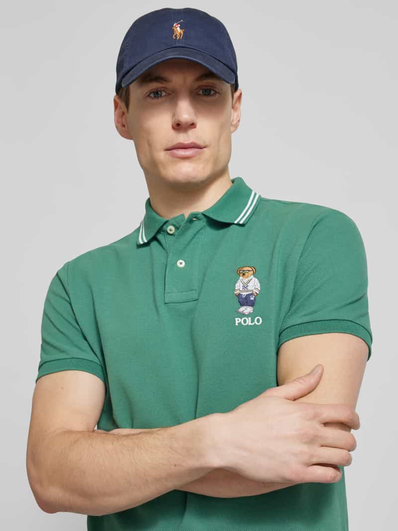 Polo Ralph Lauren Slim fit poloshirt van puur katoen