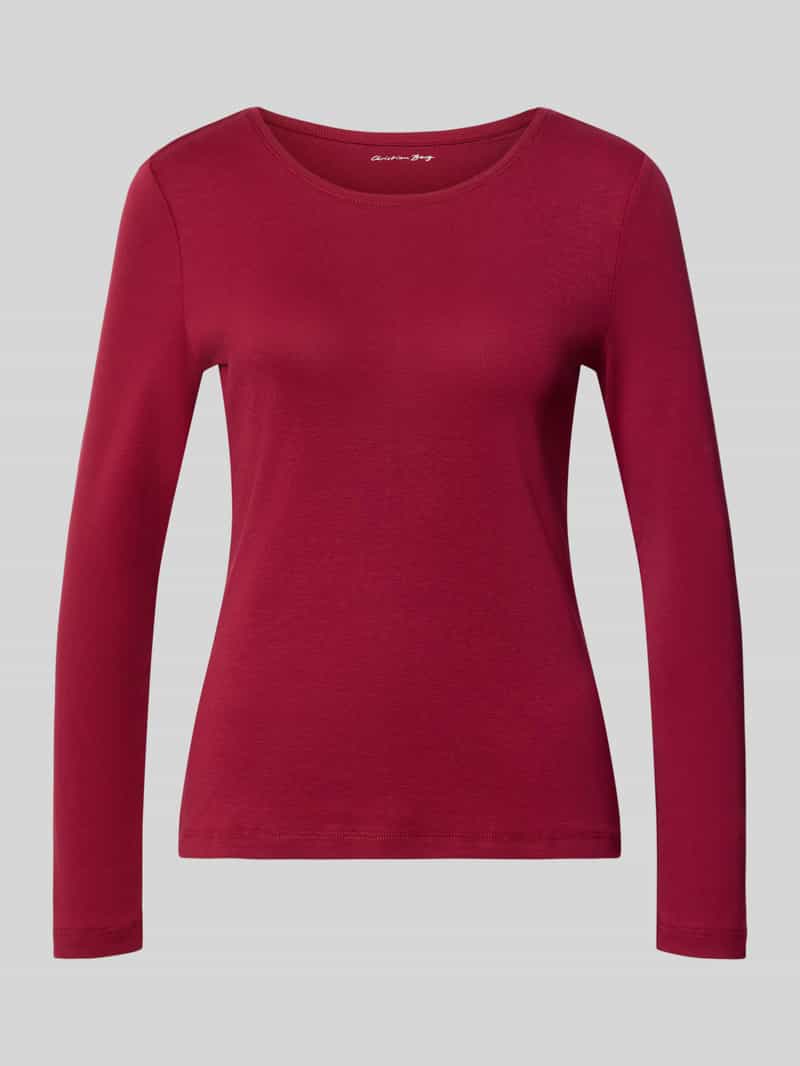 Christian Berg Woman Slim fit shirt met lange mouwen van puur katoen