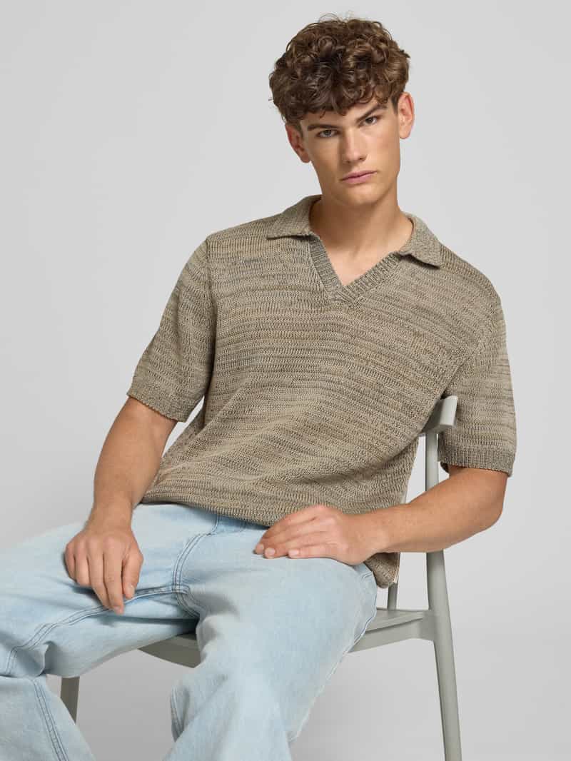 jack & jones Poloshirt in gebreide look model 'CANGGU'