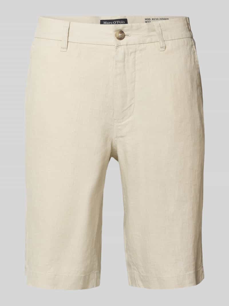 Marc O'Polo Regular fit korte broek van puur linnen model 'RESO JOGGER'