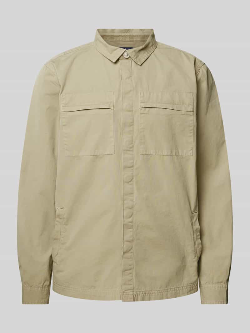 Barbour Regular fit overshirt met platte kraag model 'CASTLEBAY'