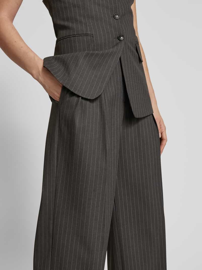 HUGO Baggy fit stoffen broek met viscose model 'Henesa'