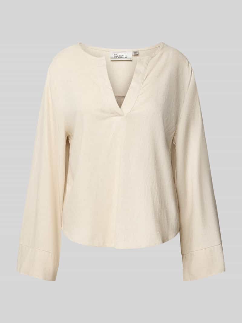My Essential Wardrobe Blouseshirt met V-hals model 'Dias'