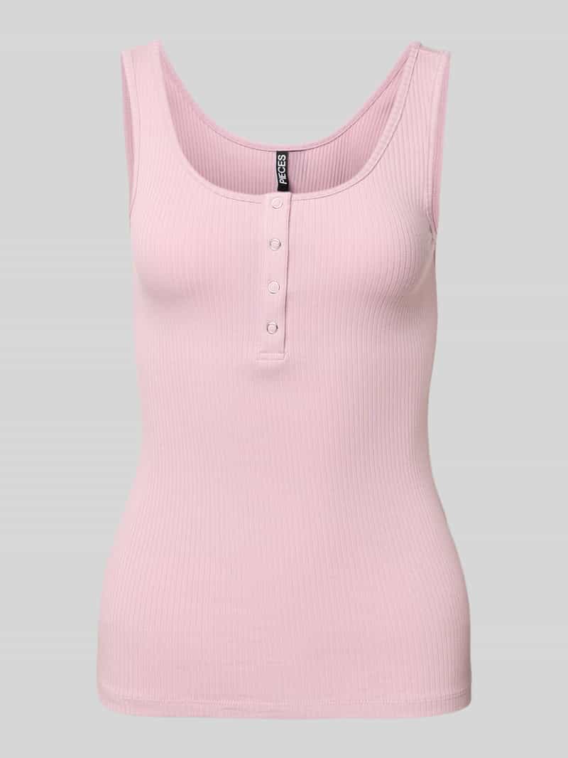Pieces Slim fit tanktop van katoenmix model 'KITTE'