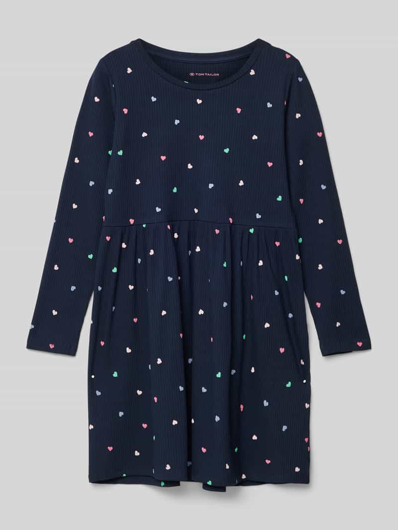 Tom Tailor Skaterjurk met hartjes-allover-patroon