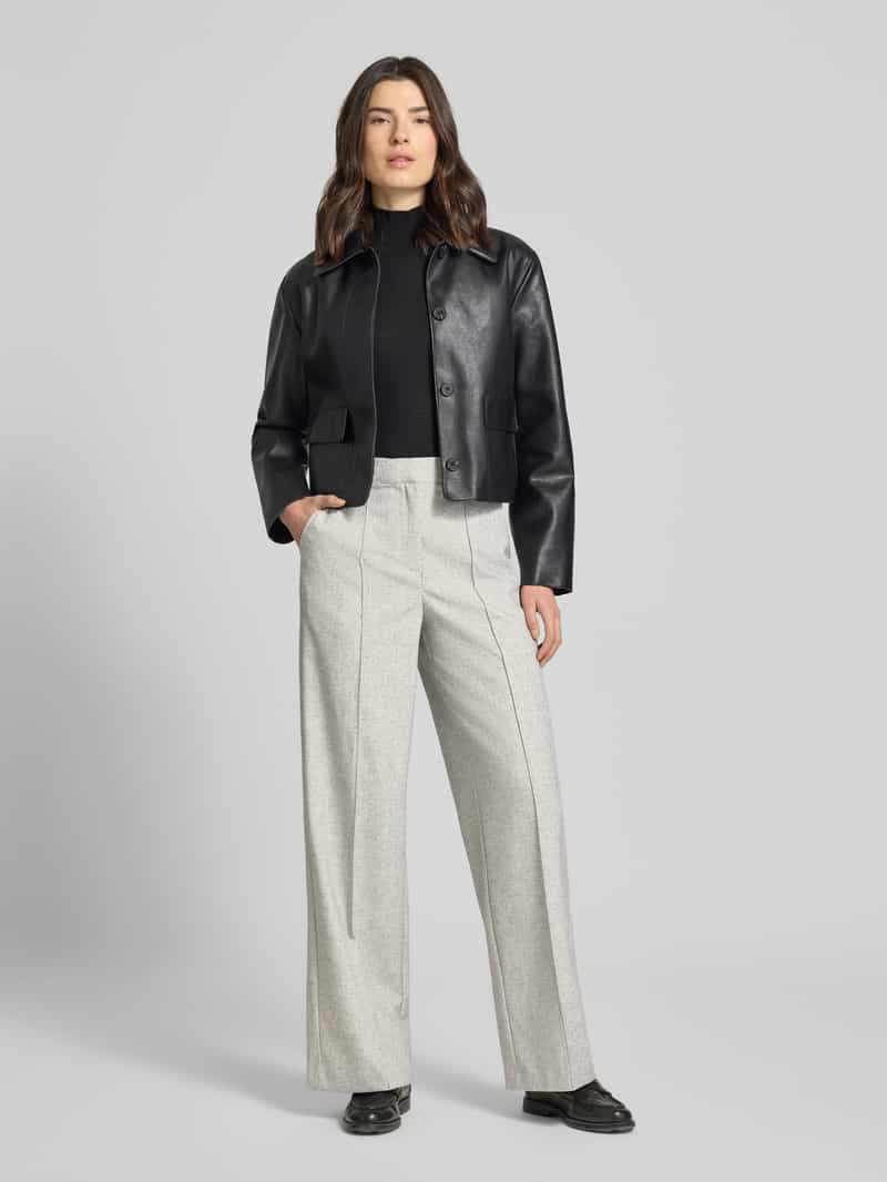 Yas Broek met linnengehalte en lengtenaden model 'RIU' lichtgrijs, foto 6