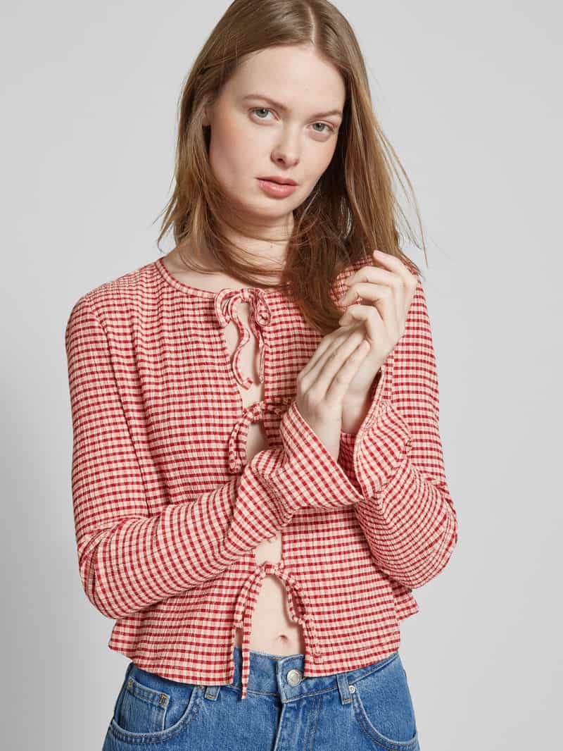 Scotch & Soda Shirt met lange mouwen en vetersluiting