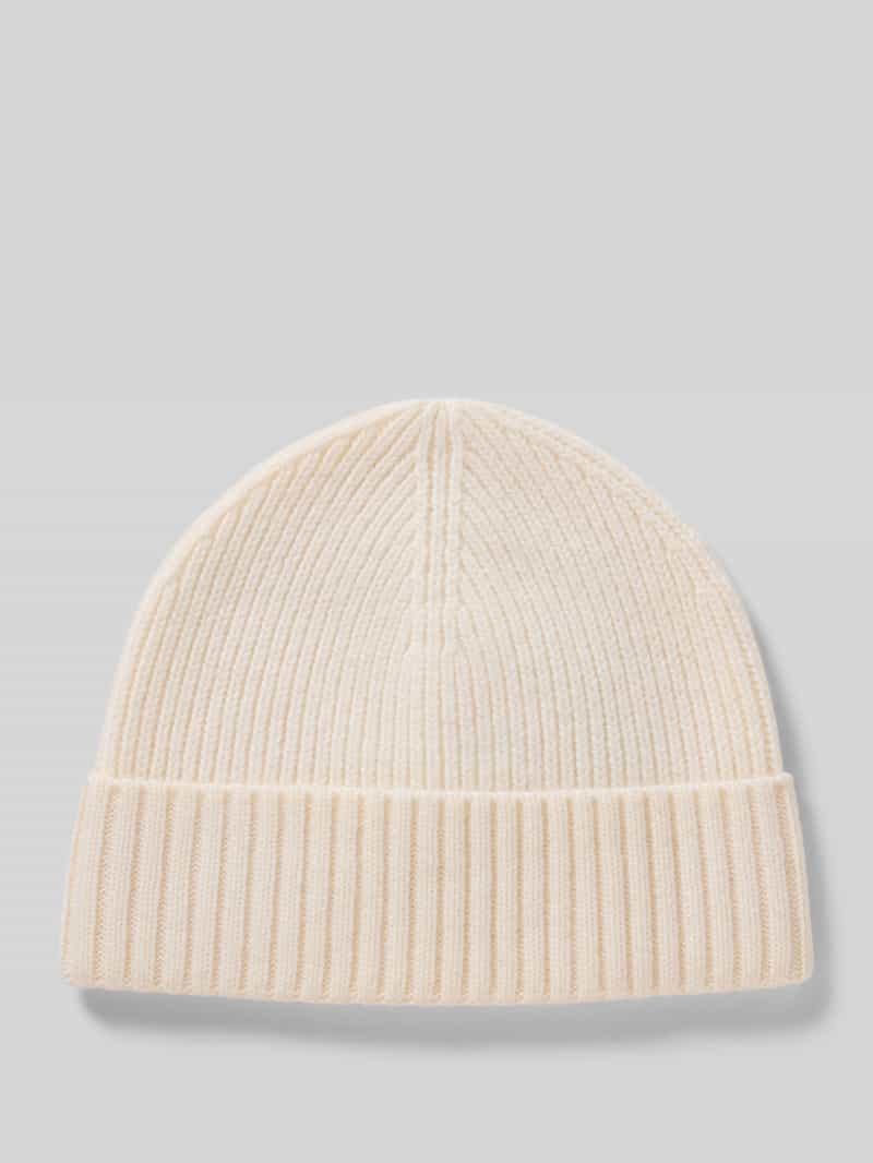 Beanie van een mix van wol en kasjmier