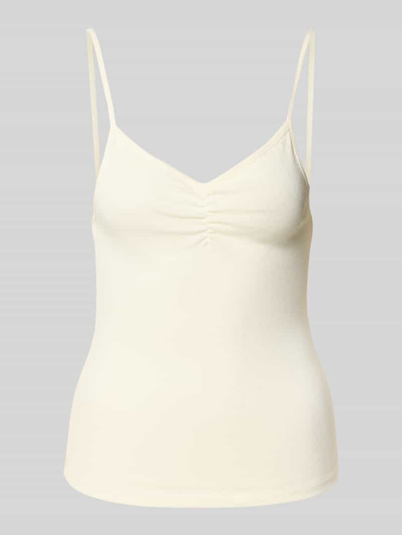 Only Slim fit top met bandjes van puur katoen model 'CARLOTTA'